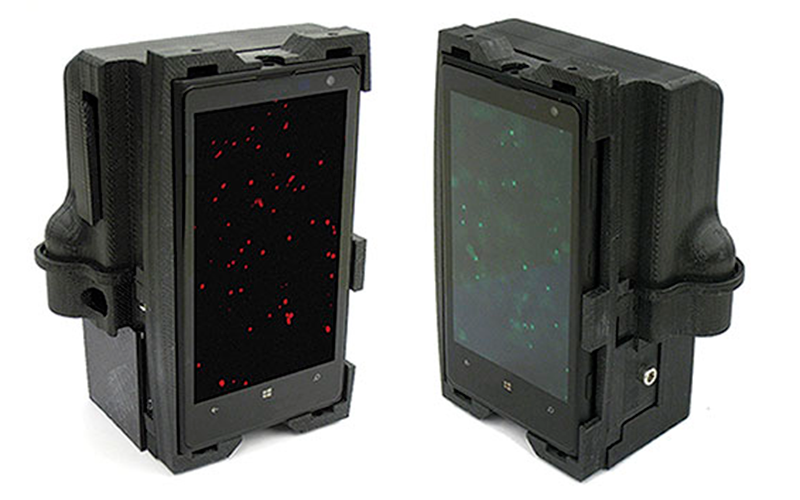 Dual smartphone microscopes