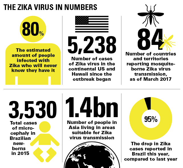 Zika virus in numbers