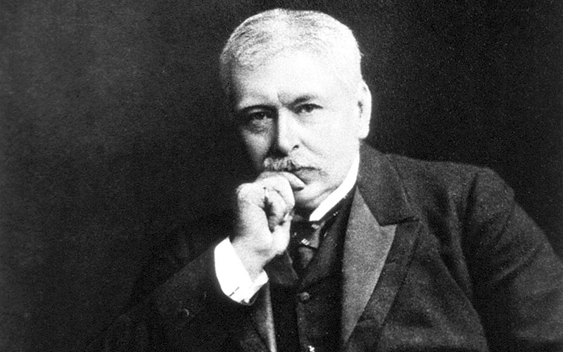 Sir Patrick Manson (1844-1922)  showed that the parasite that caused filariasis was transmitted by mosquito bites 
