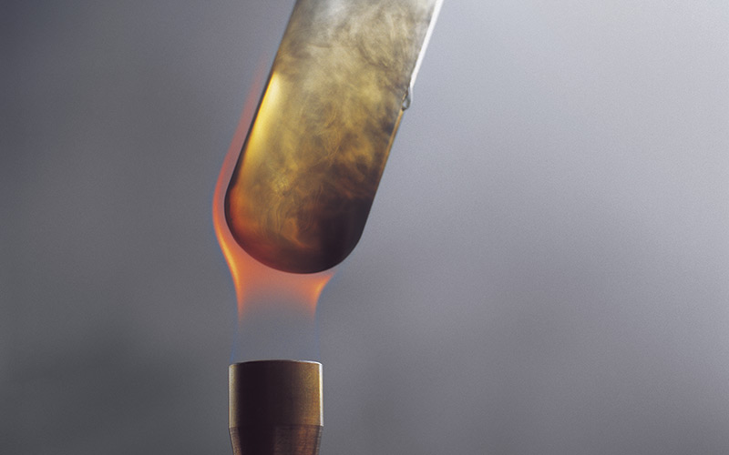 Test Tube Test Tube Under Flame Getty